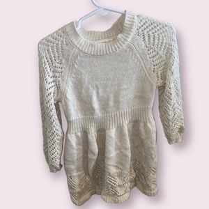 Champagne colored sweater dress